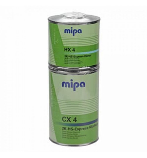 MIPA 2K EXPRESS KLARLACK CX4 CLEARCOAT LACQUER WITH HX4 HARDENER CX 4 1.5LTR KIT